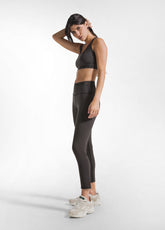 BROWN STRETCH JERSEY PALAZZO TOP AND TROUSERS - Active Sets | DEHA