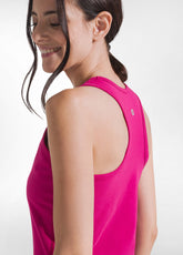 FUCHSIA STRETCH JERSEY TOP AND WIDE-LEG TROUSERS SET - Active Sets | DEHA