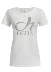 T-SHIRT STRETCH CON STAMPA BIANCO - Outlet | DEHA
