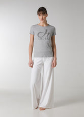 T-SHIRT STRETCH CON STAMPA GRIGIO - Top & T-shirts - Outlet | DEHA