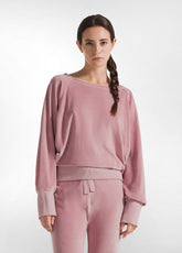 LAUNGE-SWEATSHIRT AUS CHENILLE - PINK | DEHA