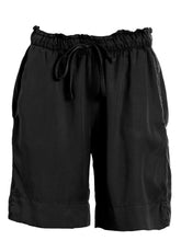 SHORTS IN TWILL TENCEL NERO - NEW COLLECTION: SS 24 | DEHA