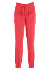 DRAWSTRING JOGGER PANTS - RED - Pants - Outlet | DEHA