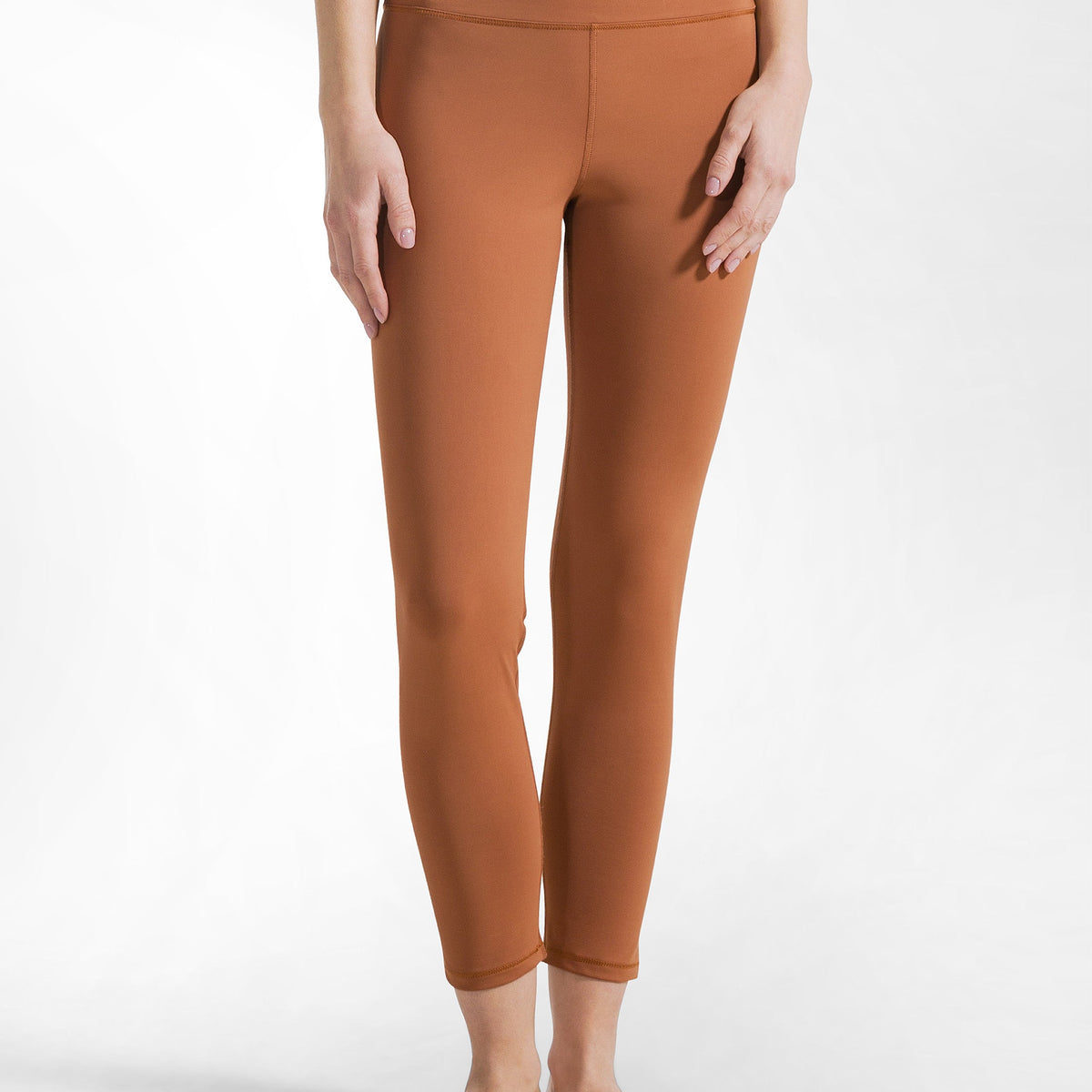 Hanessa Leggings Marrone Donna – Morbidi, Taglia Unica (S/M), In Poliestere Ed Elastan - 3