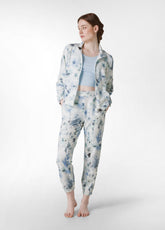 BLUE PRINTED VISCOSE BLEND TRACKSUIT - SHOP BY LOOK | DEHA