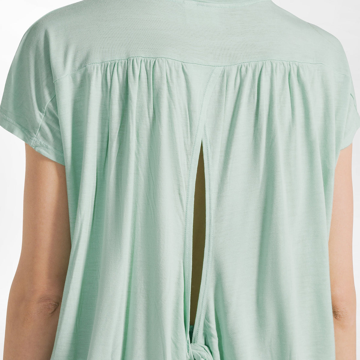 T-shirt DEHA Manches Longues M - Blanc Avec Insert Satiné (B34322) - Neuf
