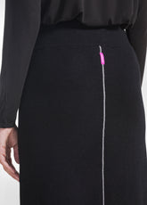 BLACK TWO-TONE WRAP SKIRT - Dresses, skirts and jumpsuits | DEHA