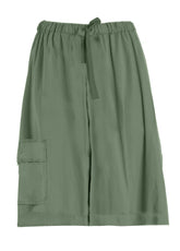 POPLIN CARGO BERMUDA - GREEN - Bermuda shorts - Outlet | DEHA