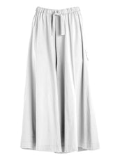 PANTALONE COULOTTE IN POPELINE BIANCO - Outlet | DEHA