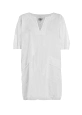 POPLIN BALLOON DRESS - WHITE - Outlet | DEHA