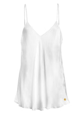 SATIN CAMISOLE - WHITE - T-shirts - Outlet | DEHA