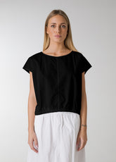 BLUSA IN TELA PARACHUTE NERO - Camicie & Bluse - Outlet | DEHA