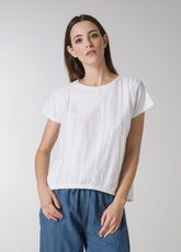 SILK BLENDED BLOUSE - WHITE - Shirts & Blouses - Outlet | DEHA