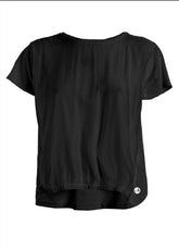 SILK BLENDED BLOUSE - BLACK - Shirts & Blouses - Outlet | DEHA