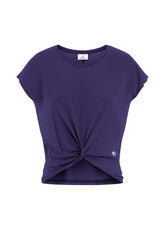 T-SHIRT YOGA CON NODO VIOLA | DEHA
