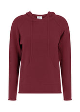 PULLOVER CON CAPPUCCIO ROSSO - still life | DEHA