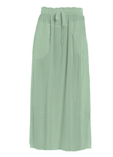 GONNA LUNGA IN TWILL TENCEL VERDE - NEW COLLECTION: SS 24 | DEHA