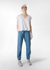 LOOSE-FIT T-SHIRT - WHITE - Denim Passion: Trousers, Skirts and Shorts | DEHA