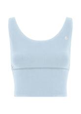 RECYCLED MICROFIBRE YOGA SPORT BRA - BLUE - NEW COLLECTION: SS 24 | DEHA