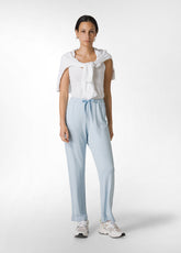 COMFORT VISCOSE STRAIGHT PANTS - BLUE - Mommy Friendly Fashion | DEHA