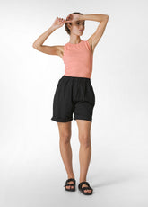 BLACK POPLIN BERMUDA SHORTS - Shorts | DEHA