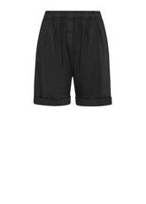 BLACK POPLIN BERMUDA SHORTS - Shorts | DEHA