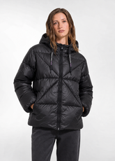 PIUMINO CORTO IN VERA PIUMA NERO - BLACK | DEHA