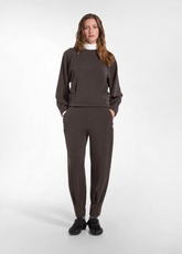 PANTALONI JOGGER IN MODAL MARRONE - COCOA BROWN | DEHA