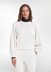 MODAL-SWEATSHIRT MIT RUNDHALSAUSSCHNITT VON DEHA - - SOFT IVORY | DEHA