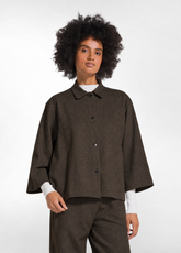 OVERSIZED JACQUARD AND LUREX SHIRT - MULTICOLOR - Shirts & Blouses | DEHA