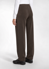 STRAIGHT-LEG MODAL TROUSERS - BROWN - COCOA BROWN | DEHA
