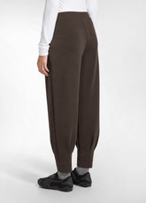 PANTALONI JOGGER IN MODAL MARRONE - COCOA BROWN | DEHA