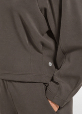 SOFT-TOUCH MODAL FULL-ZIP BOMBER JACKET - BROWN - COCOA BROWN | DEHA