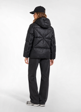 PIUMINO CORTO IN VERA PIUMA NERO - BLACK | DEHA