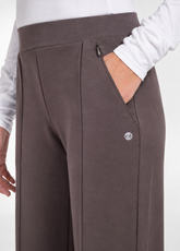 STRAIGHT-LEG MODAL TROUSERS - BROWN - COCOA BROWN | DEHA