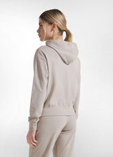 TUTA FELPA E JOGGER IN TESSUTO STRETCH BEIGE - | DEHA