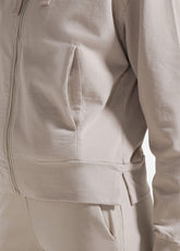 TUTA FELPA E JOGGER IN TESSUTO STRETCH BEIGE - | DEHA