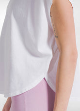SET T-SHIRT LOOSE FIT BIANCA E PANTALONI JAZZ EFFETTO FADE ROSA - Active Sets | DEHA