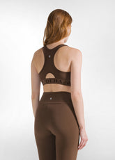 RACERBACK-TOP AUS STRETCH-JERSEY - BRAUN - COFFEE BROWN | DEHA