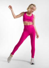 FUCHSIA HIGH-WAISTED TOP AND LEGGINGS COMPLETE SET - Active Sets | DEHA