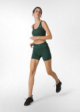 JERSEY STRETCH SHORTS, GREEN - Sports shorts | DEHA