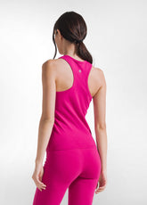 FUCHSIA STRETCH JERSEY TOP AND WIDE-LEG TROUSERS SET - | DEHA