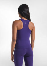TOP VOGATORE IN JERSEY STRETCH VIOLA - DEEP PURPLE | DEHA