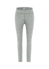 LEGGINGS IN JERSEY STRETCH CON LOGO GRIGIO - GREY MELANGE | DEHA
