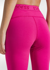 LEGGINGS IN JERSEY STRETCH CON LOGO ROSA - FUCHSIA PINK | DEHA