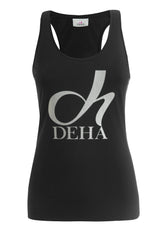 GRAPHIC STRETCH TANK TOP - BLACK - Outlet | DEHA
