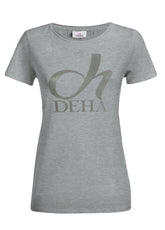 T-SHIRT STRETCH CON STAMPA GRIGIO - Outlet | DEHA