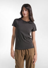 T-SHIRT IN COTONE ORGANICO MARRONE - MOKA BROWN | DEHA