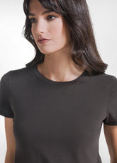 ORGANIC COTTON T-SHIRT - BROWN - MOKA BROWN | DEHA