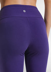 LEGGINGS A VITA ALTA IN JERSEY STRETCH VIOLA - DEEP PURPLE | DEHA
